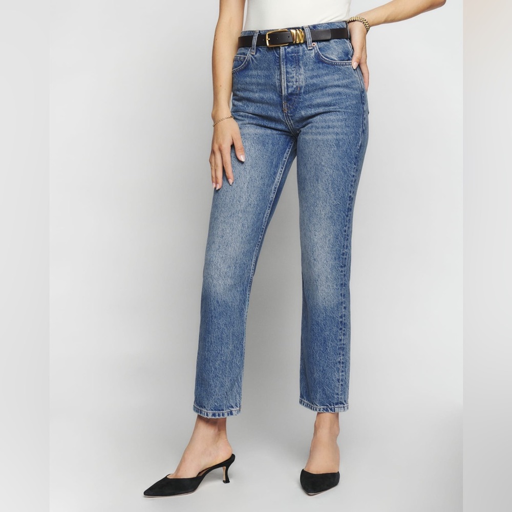 Reformation High Rise Cropped Jeans